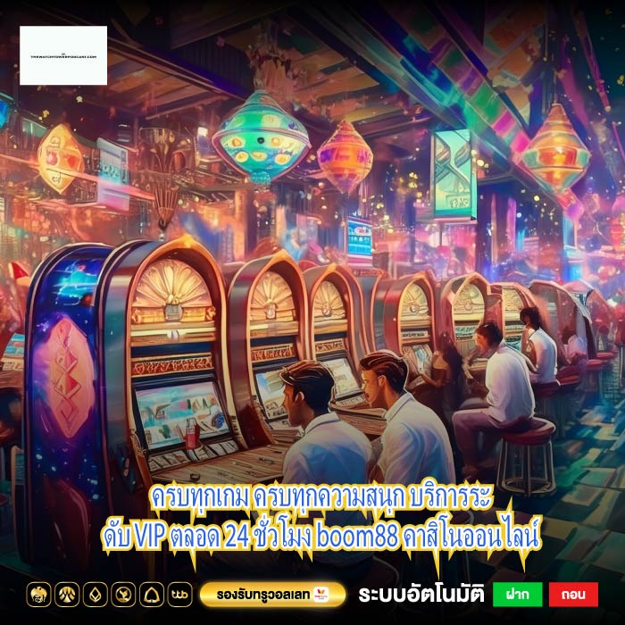 ครบทุกเกม ครบทุกความสนุก บริการระดับ VIP ตลอด 24 ชั่วโมง boom88 คาสิโนออนไลน์
